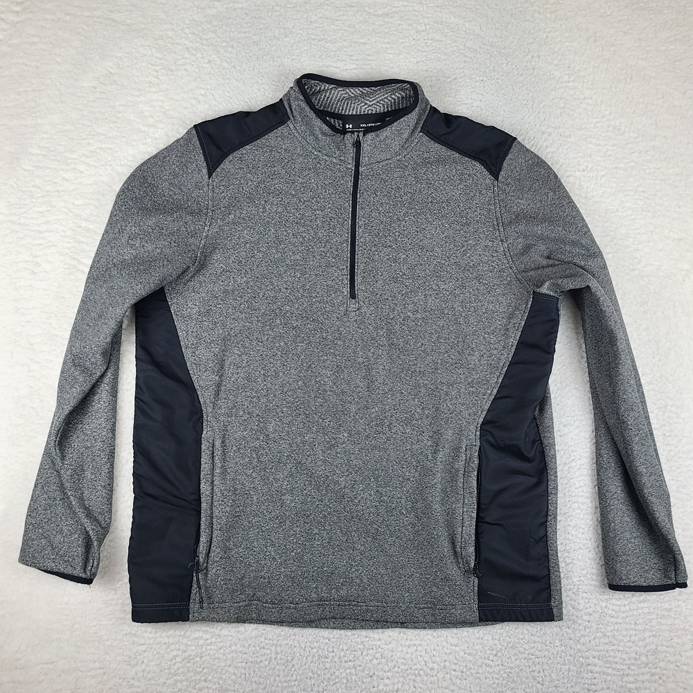Under Armour Sweater Mens 2XL XXL Dark Gray Performance Loose Coldgear Infrared